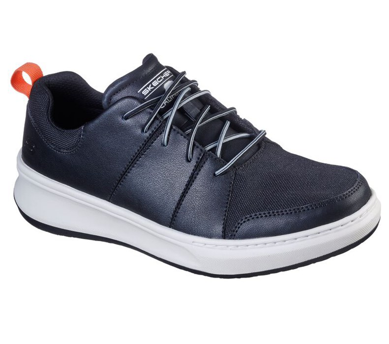 Skechers Herr Svarta Snörskor - Relaxed Fit: Ralden - Wanson - Sverige (NQXPJ-3687)